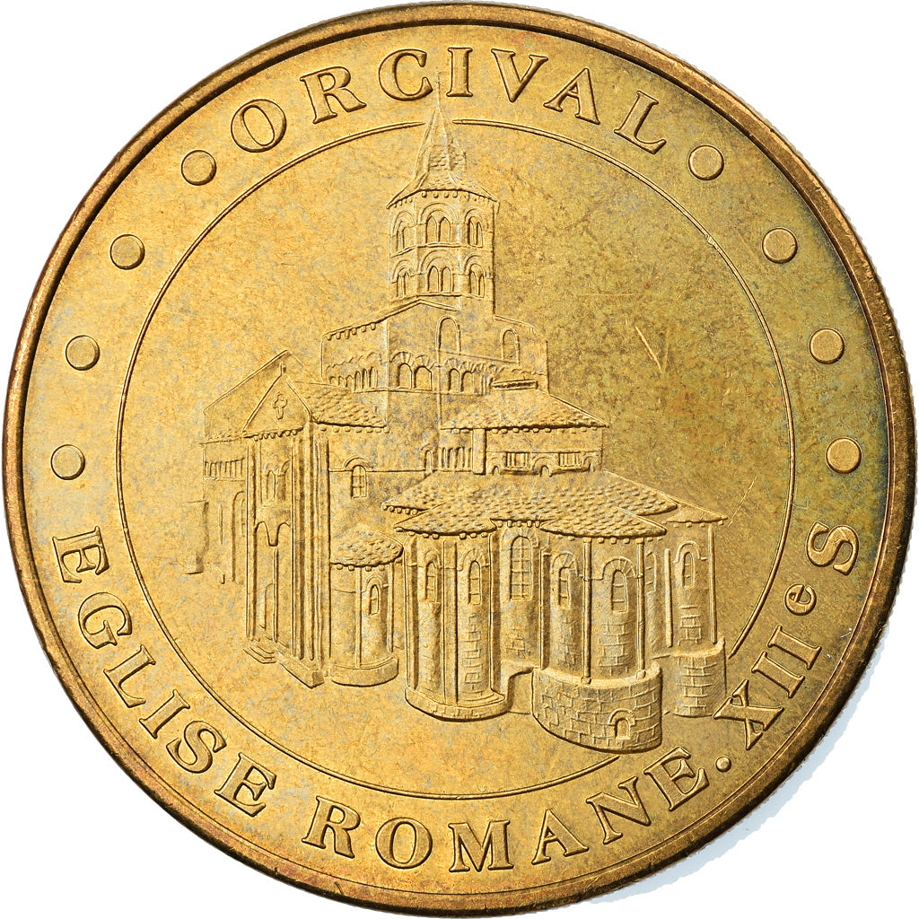 Francia, Token, Touristic token, Orcines - Eglise romane, Arts & Culture, 2004