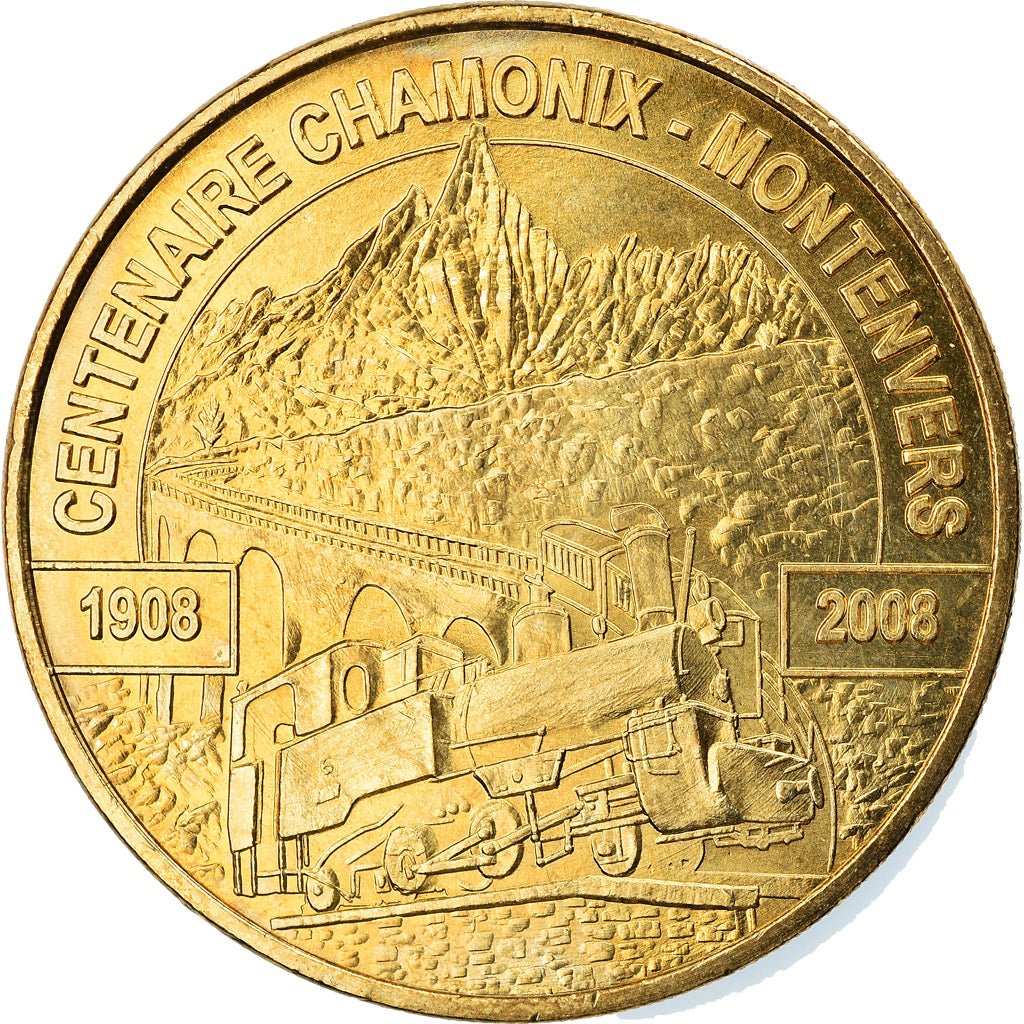 Francia, Token, Touristic token, Chamonix - Mont Blanc - Centenaire du