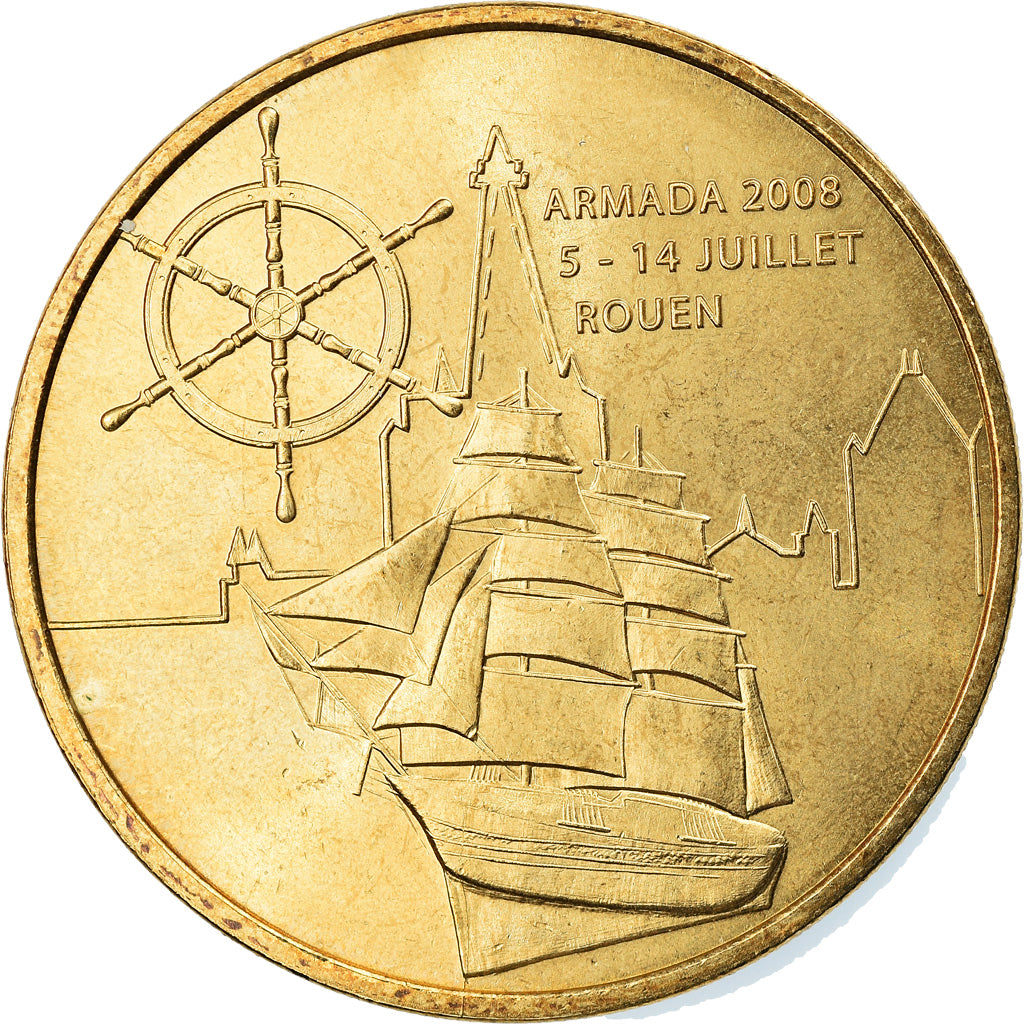 Francia, Token, Touristic token, Rouen - Armada, Arts & Culture, 2008, MDP