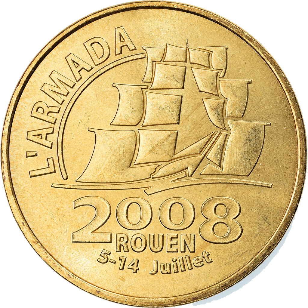 França, Token, Token turístico, Rouen - Armada du siècle - Logo, Artes e