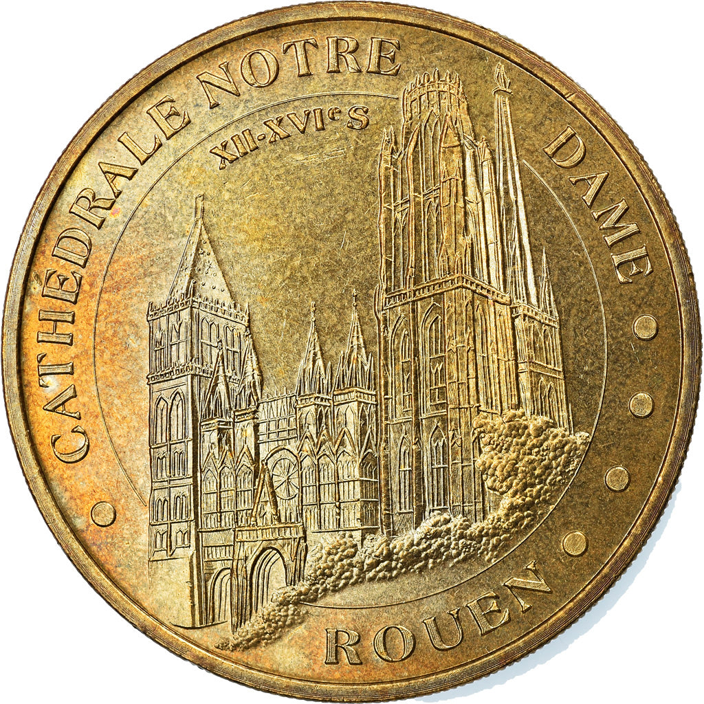 France, Jeton, Jeton Touristique, Rouen - Cathédrale, Arts & Culture, 2004