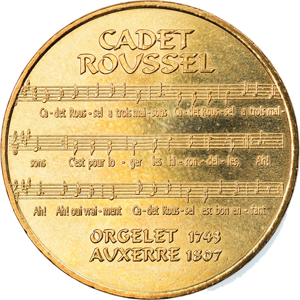 France, Token, Touristic token, Auxerre - Cadet Roussel - Partition, Arts &
