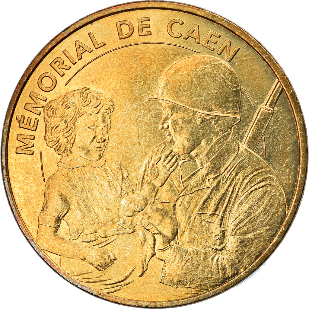 France, Jeton, Jeton Touristique, Caen - Mémorial n°4, Arts & Culture, 2010