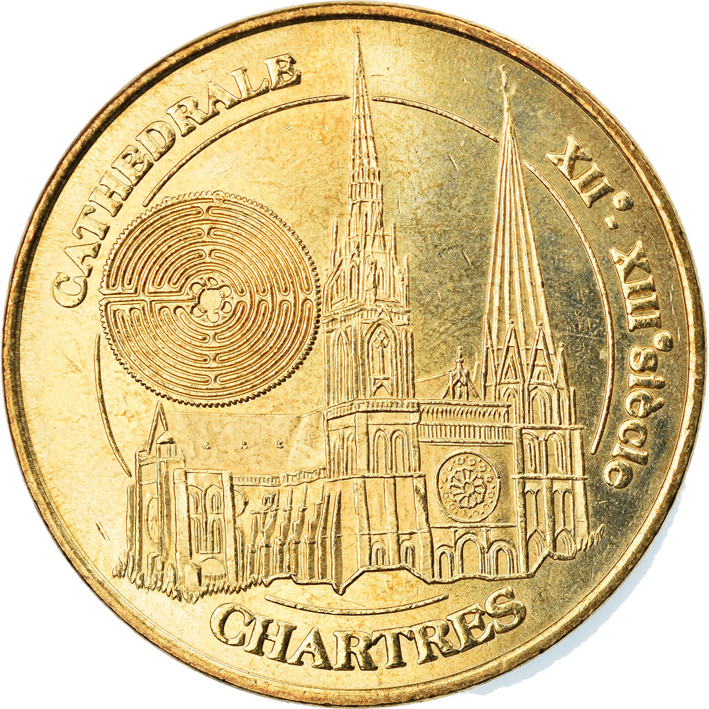 Francja, Token, Żeton turystyczny, Chartres - La Cathédrale n°3, Sztuka i