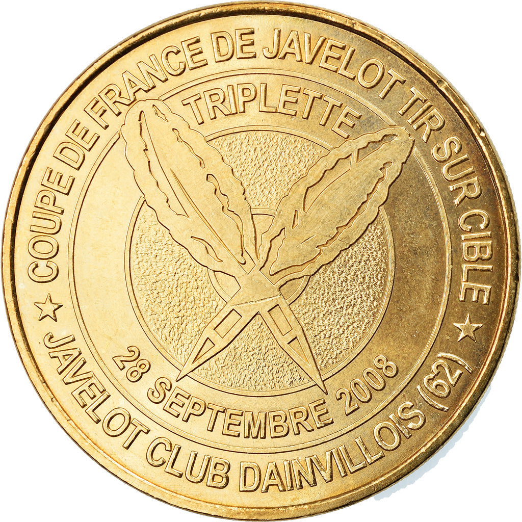 Francia, Token, Jetón turístico, 62/ Coupe de France Javelot - Dainville, Arts