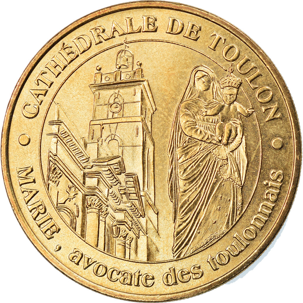 Francja, Token, Żeton turystyczny, Toulon - Cathédrale, Sztuka i Kultura