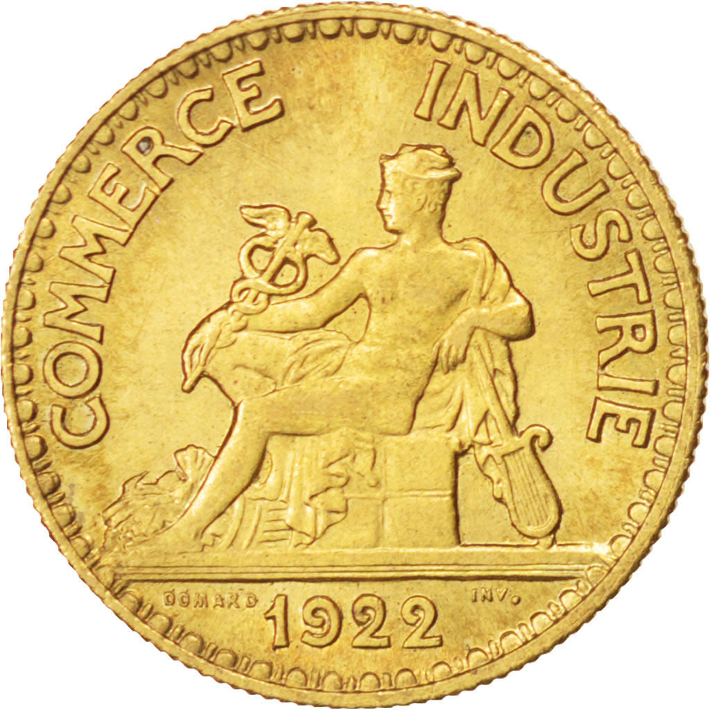 FRANCE, Chambre de commerce, 50 Centimes, 1922, KM #884, MS(63),...