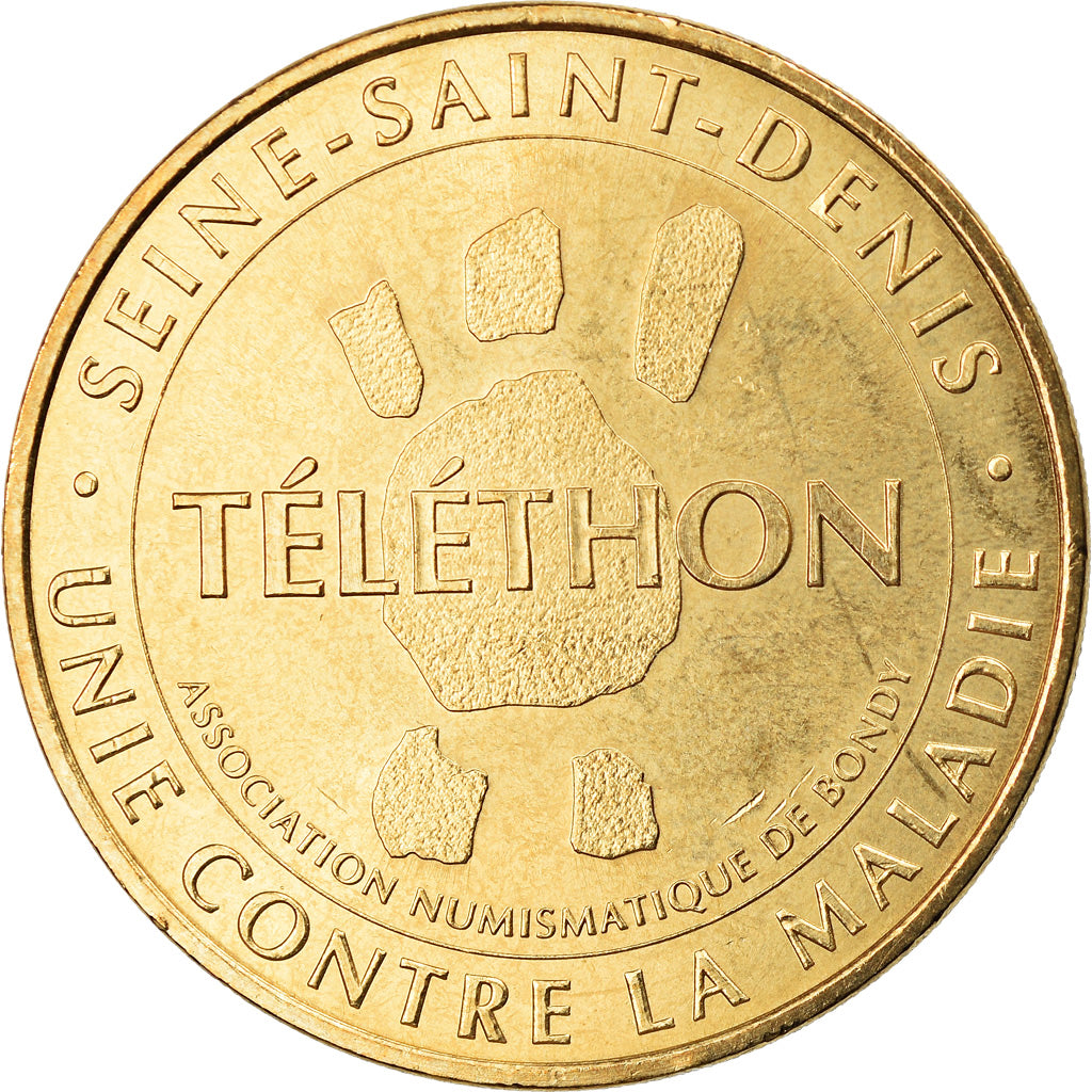Francia, Token, Jetón turístico, Bondy - Téléthon - Unis contre la maladie