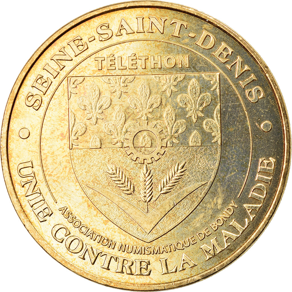 Francia, Token, Jetón turístico, Bondy - Téléthon - Unis contre la maladie