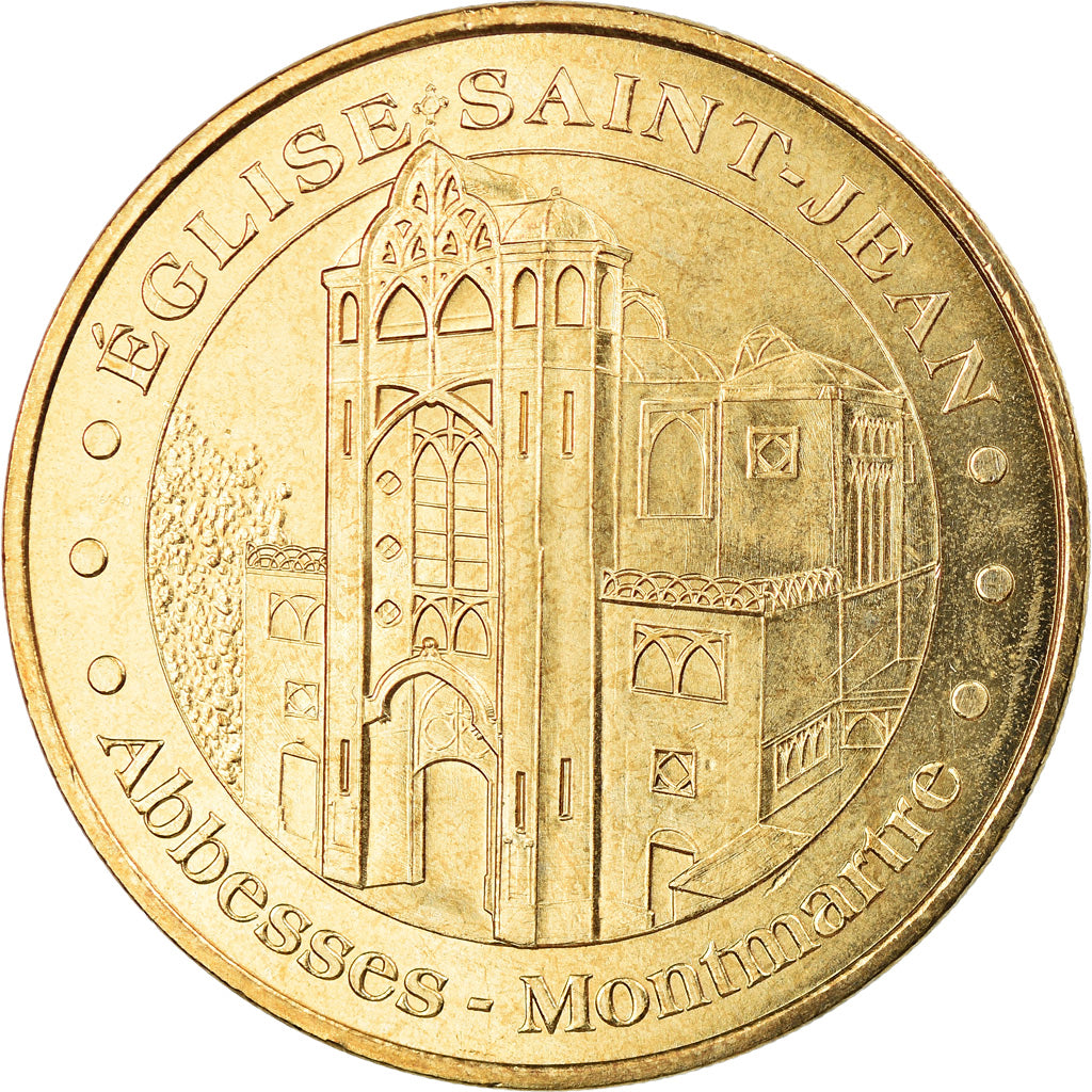 Francia, Token, Jetón turístico, Paris - Eglise Saint Jean Abbesses