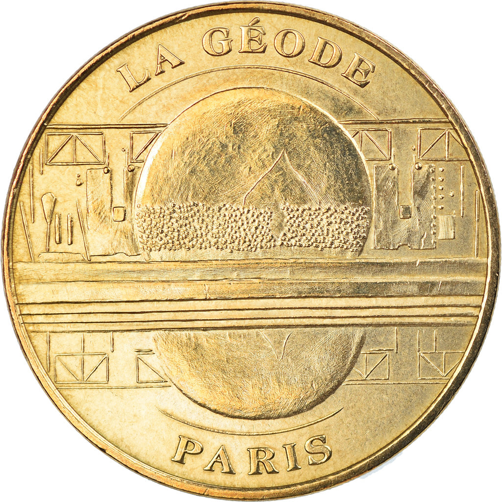 Francia, Token, Jetón turístico, Paris - La Géode n° 4, Arts & Culture