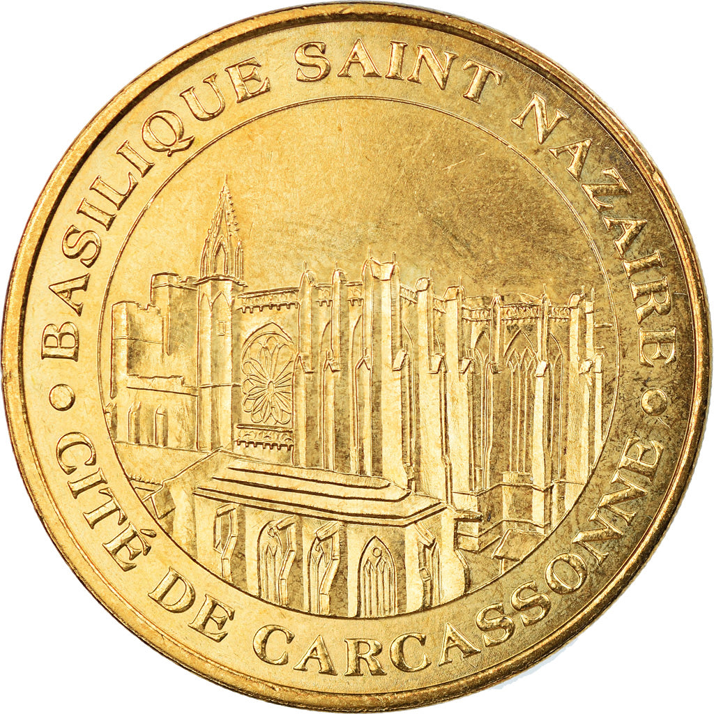 Francia, Token, Jetón turístico, Carcassonne - Basilique n°1, Arts & Culture