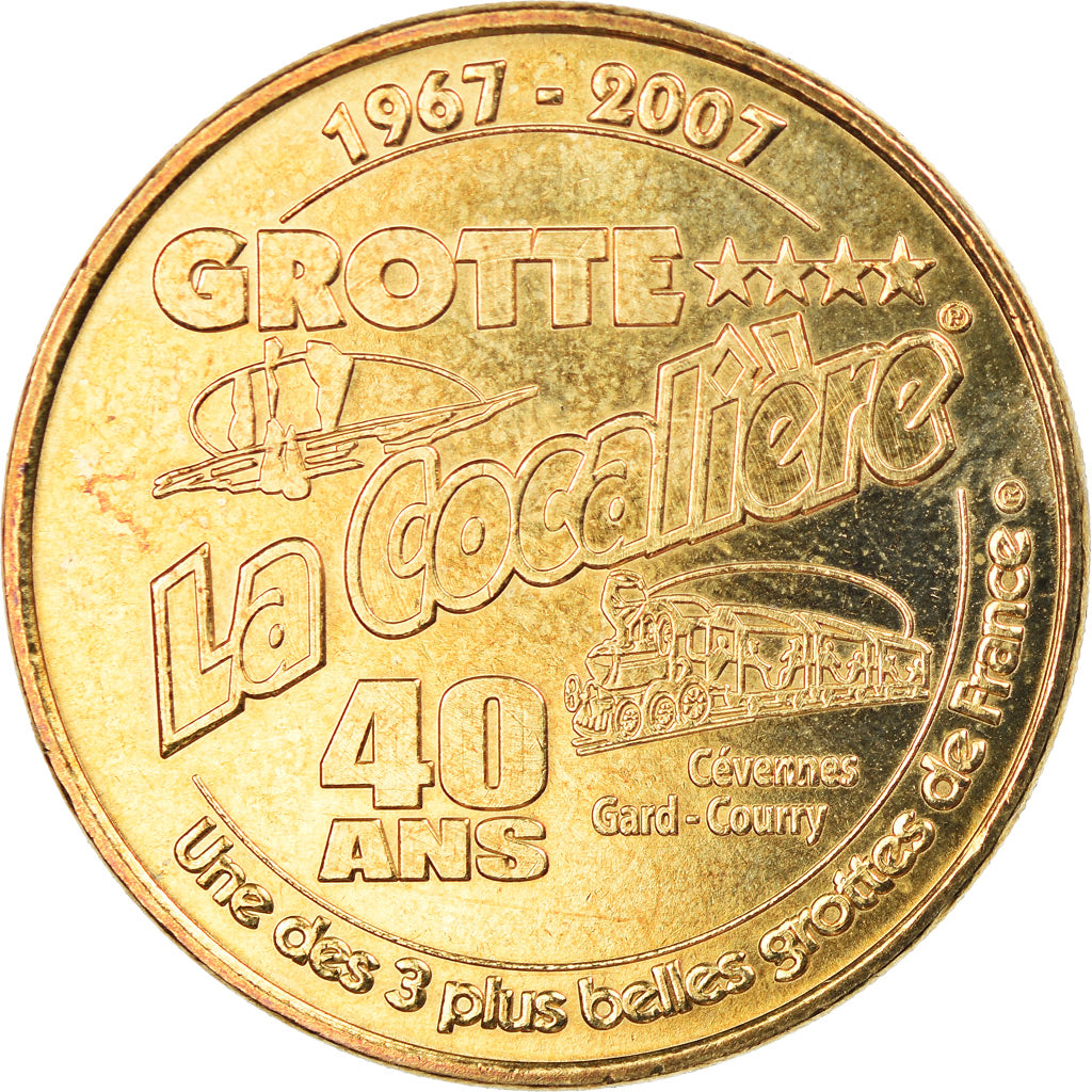 França, Token, Token turístico, Courry - Grotte de la Cocalière n°2, Artes e