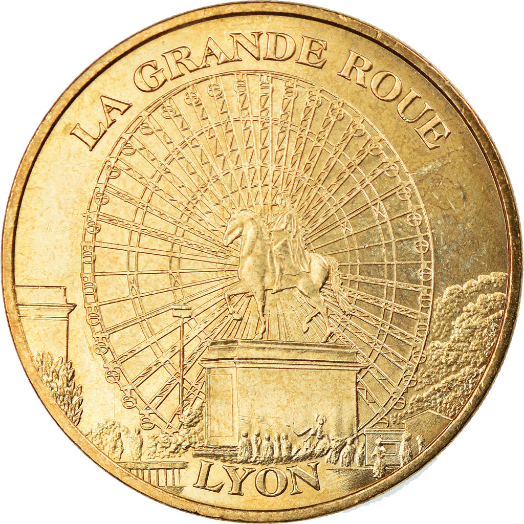 France, Token, Touristic token, Lyon - Grande Roue, Arts & Culture, 2008, MDP