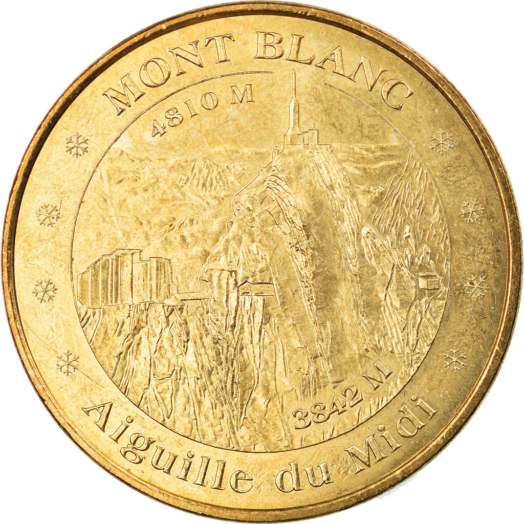 France, Token, Touristic token, Chamonix - Mont Blanc - Aiguille du midi -