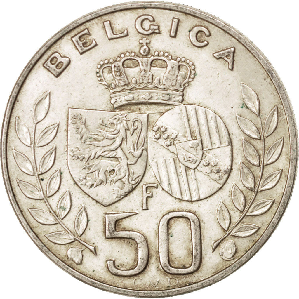 Coin, Belgium, 50 Francs, 50 Frank, 1960, AU(50-53), Silver, KM:152.1