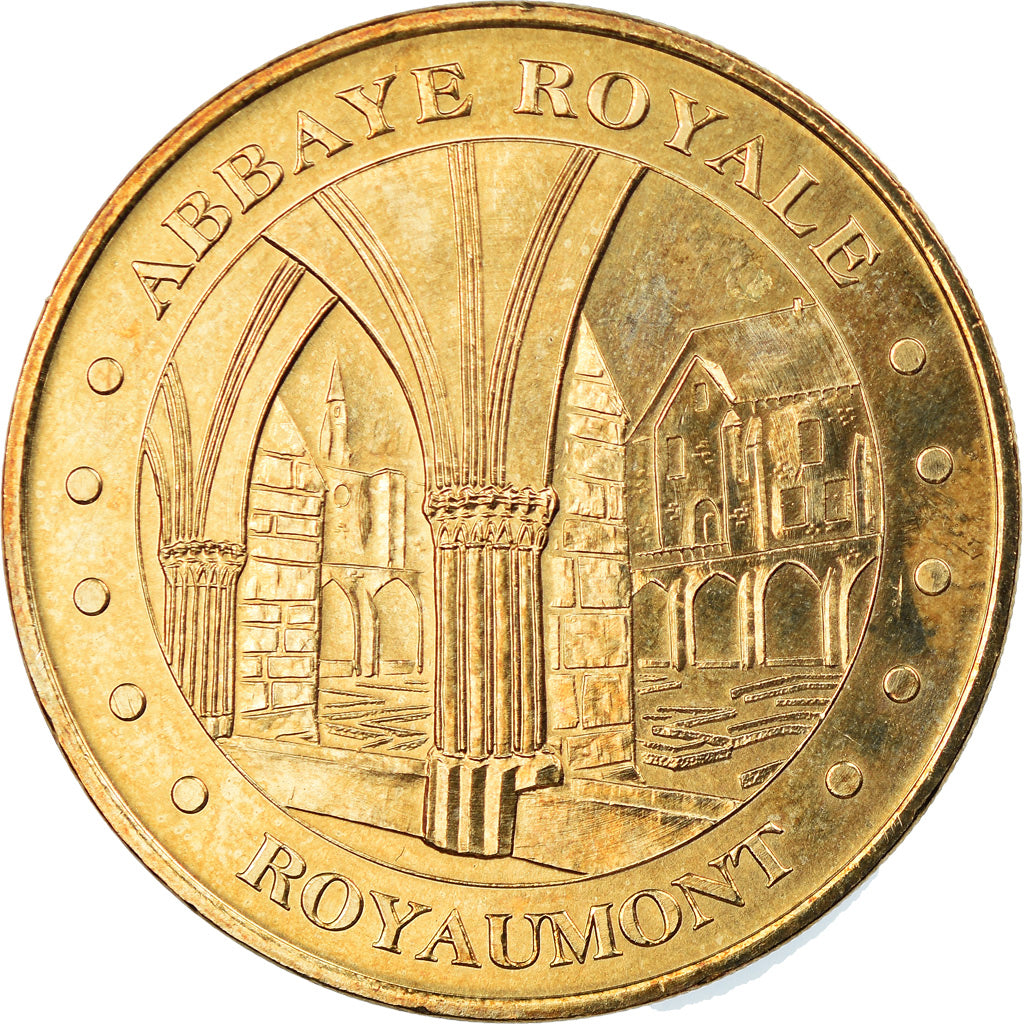 Francia, Token, Jetón turístico, Asnières-sur-Oise - Abbaye de Royaumont