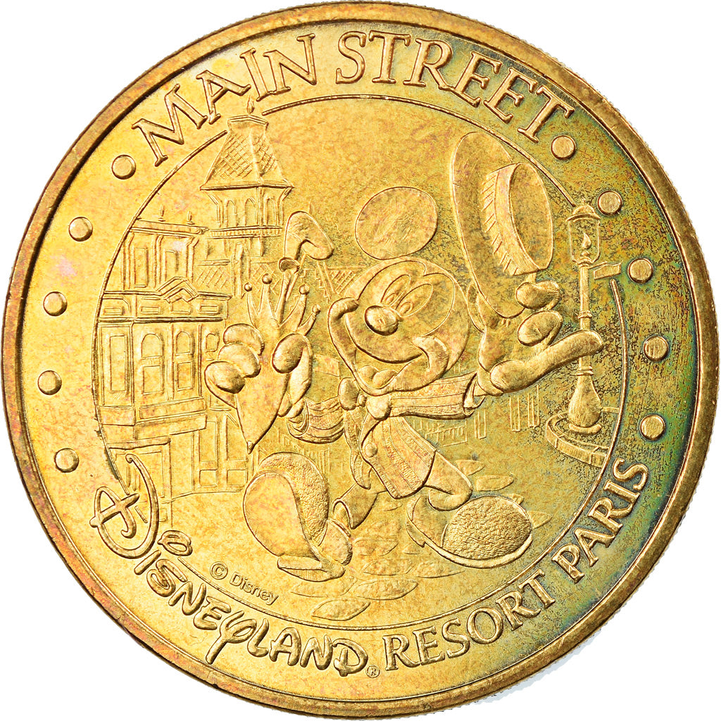 Francia, Token, Jetón turístico, Disneyland n°3 - Main Street, Arts &