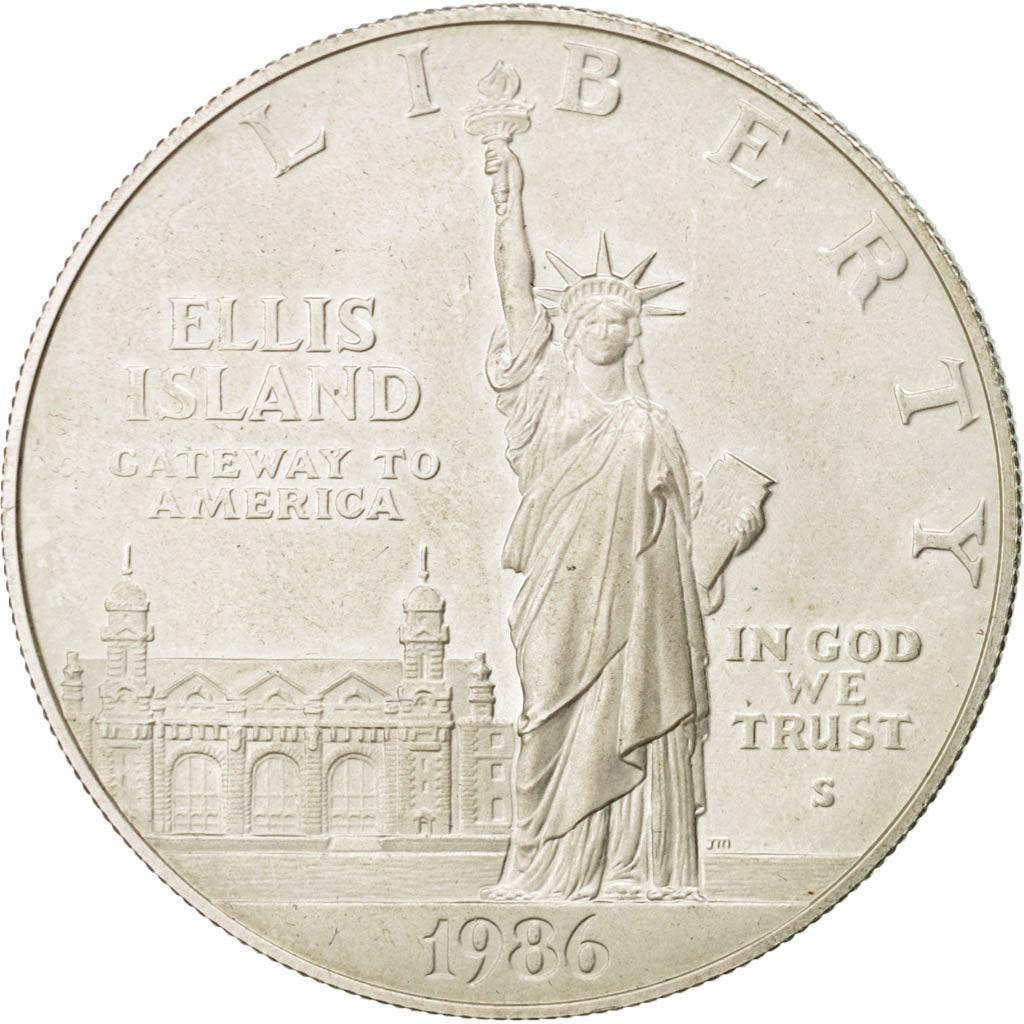 Stati Uniti, Dollar, 1986, U.S. Mint, San Francisco, SPL-, Argento, KM:214