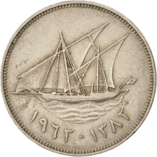 KUWAIT, 100 Fils, 1962, KM #14, EF(40-45), Copper-Nickel, 26, 6.38