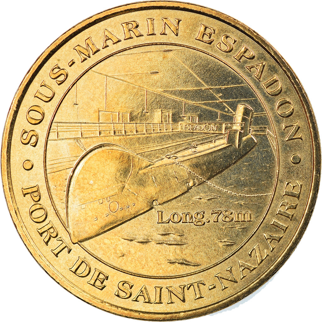 Francja, Token, Żeton turystyczny, Saint-Nazaire - Sous-marin Espadon n°1