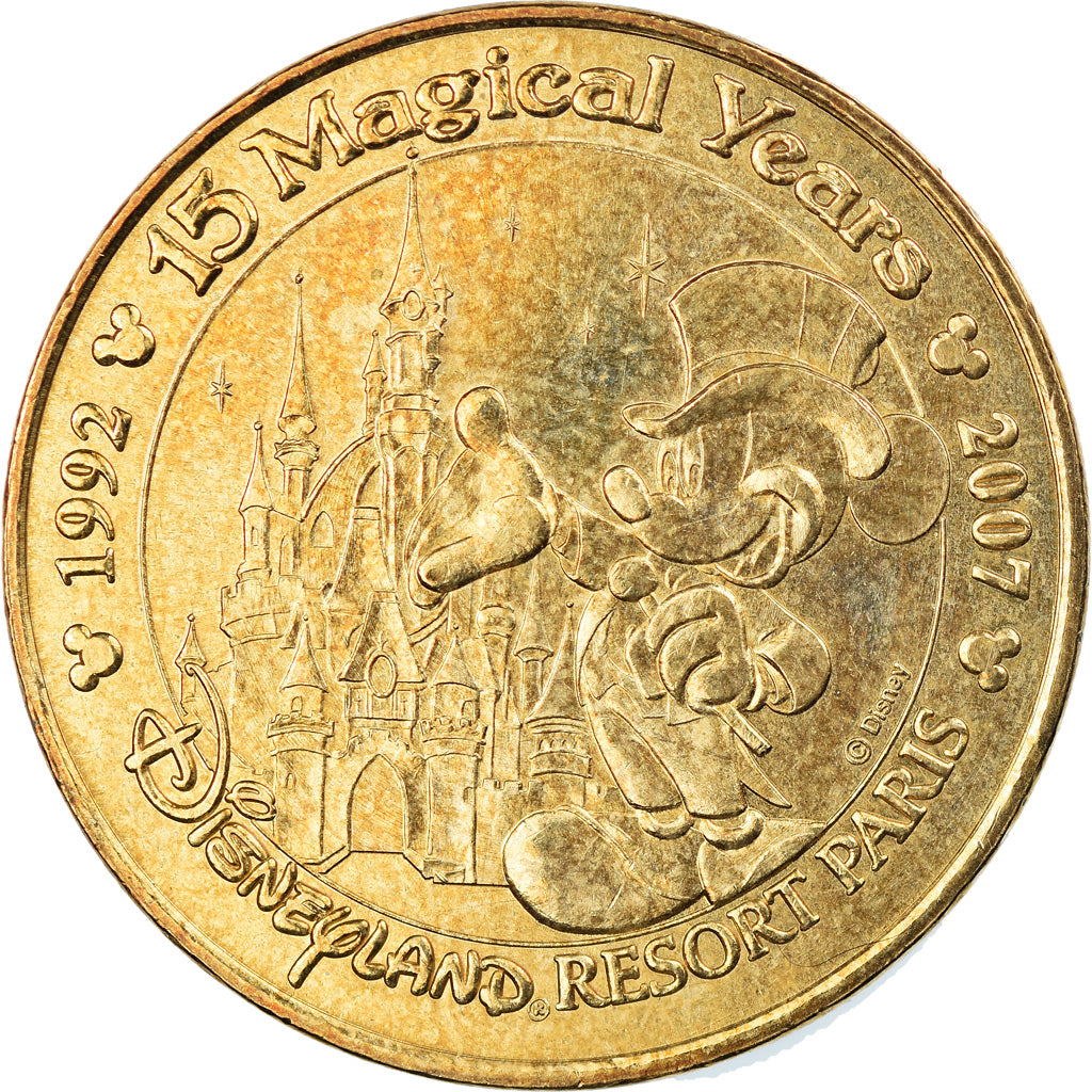 France, Token, Touristic token, Disneyland n°13 - 15 ans magical years, Arts &