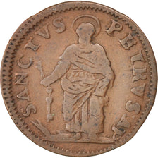 ITALIAN STATES, Quattrino, 1699, KM #57, VF(20-25), Copper, 2.95