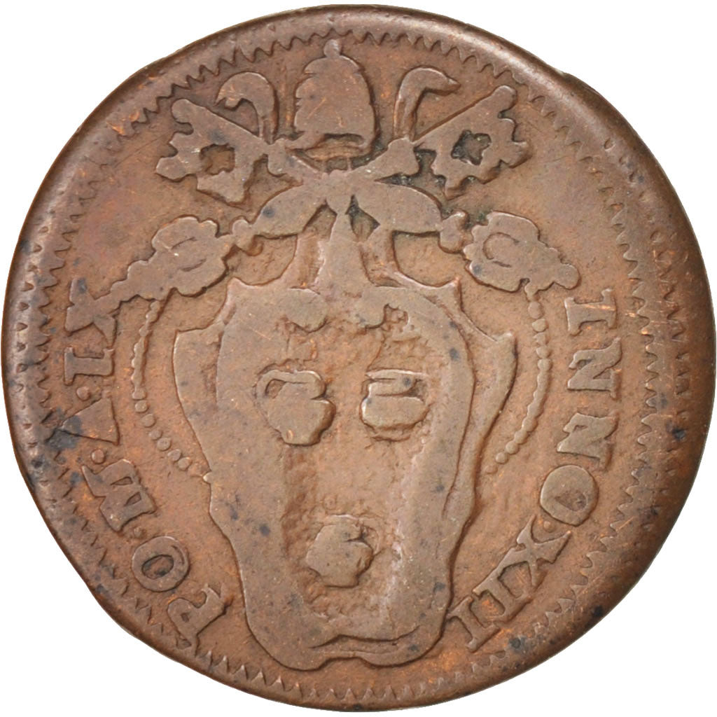 ITALIAN STATES, Quattrino, 1699, KM #57, VF(20-25), Copper, 2.95