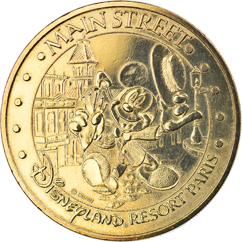 France, Jeton, Jeton Touristique, Disneyland n°3 - Main Street, Arts & Culture