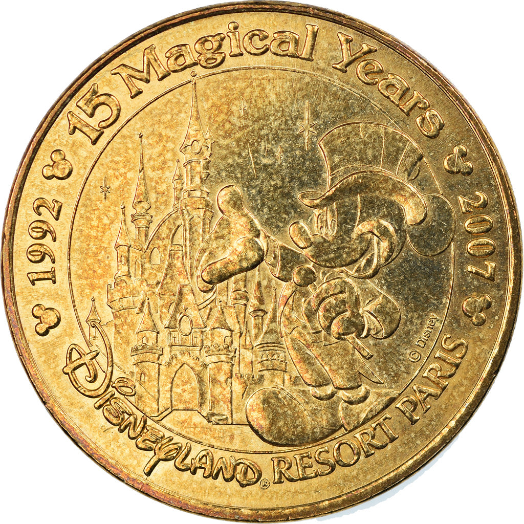 France, Token, Touristic token, Disneyland n°13 - 15 ans magical years, Arts &