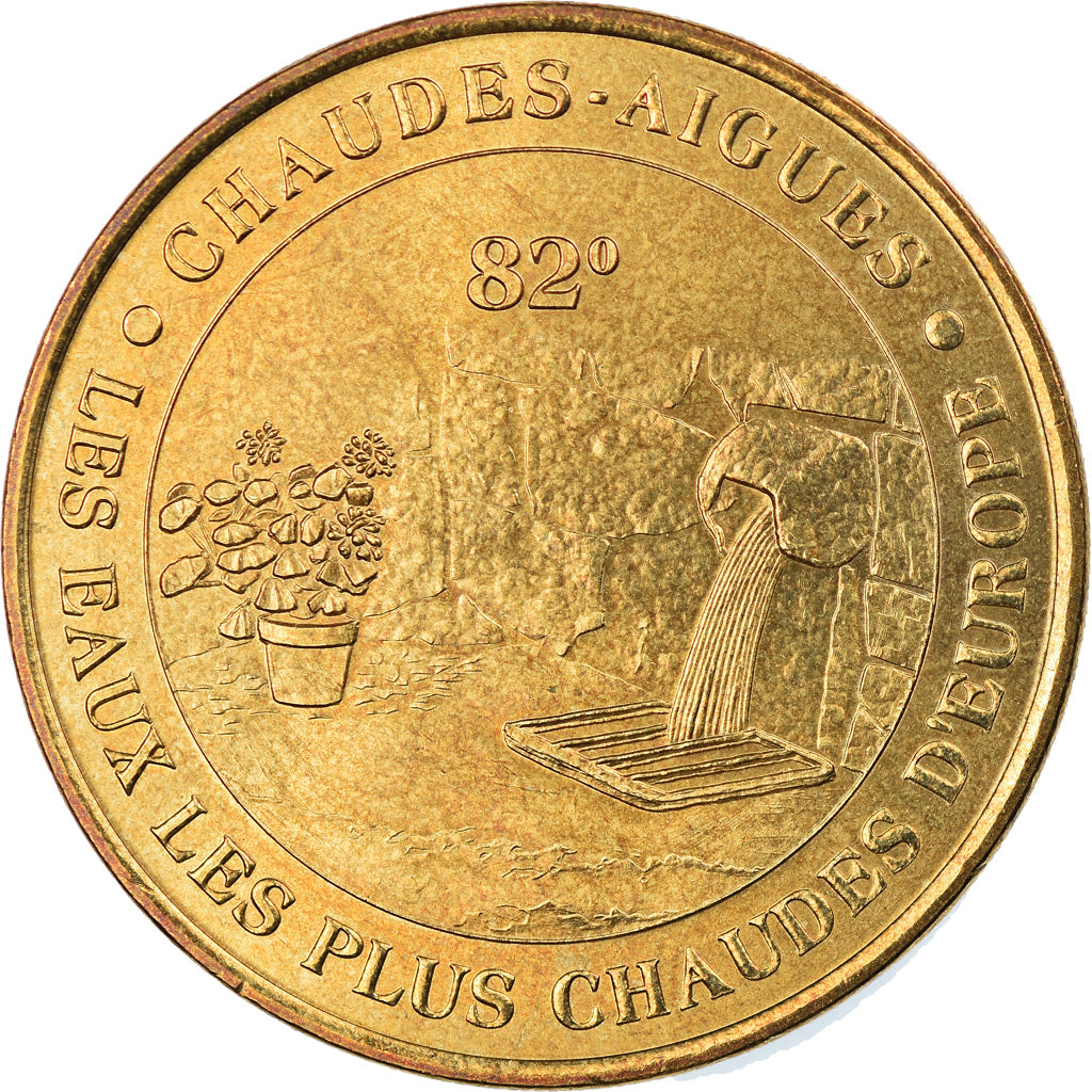 Francia, Token, Jetón turístico, Chaudes-Aigues - Les eaux les plus chaudes