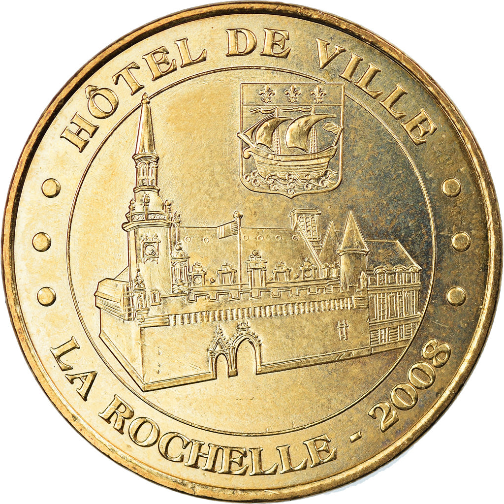 Francia, Token, Jetón turístico, La Rochelle - Hotel de ville, Arts & Culture