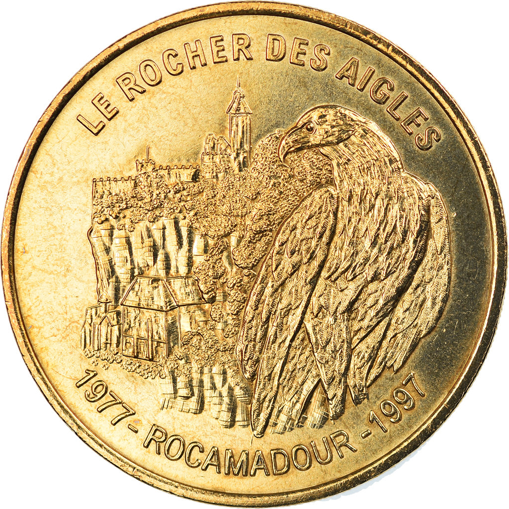 Francia, Token, Jetón turístico, Rocamadour -  Le Rocher des Aigles n°1, Arts