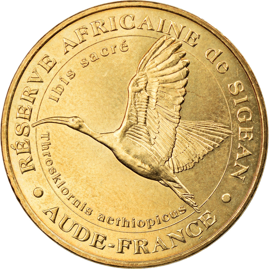 Francia, Token, Jetón turístico, Sigean - Réserve n°8 - Ibis Sacré, Arts &