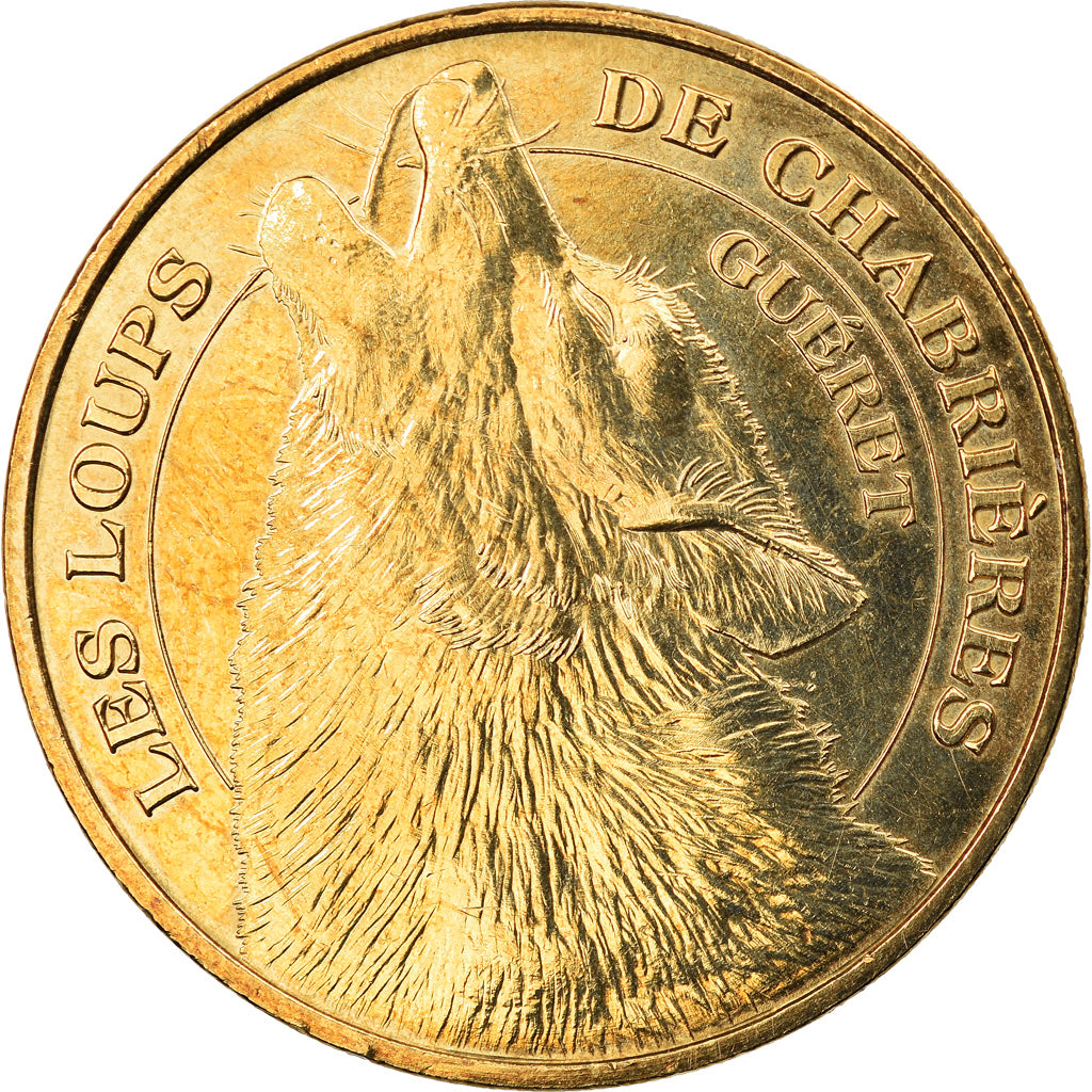 Francia, Token, Jetón turístico, Guéret - Les loups de Chabrières, Arts &