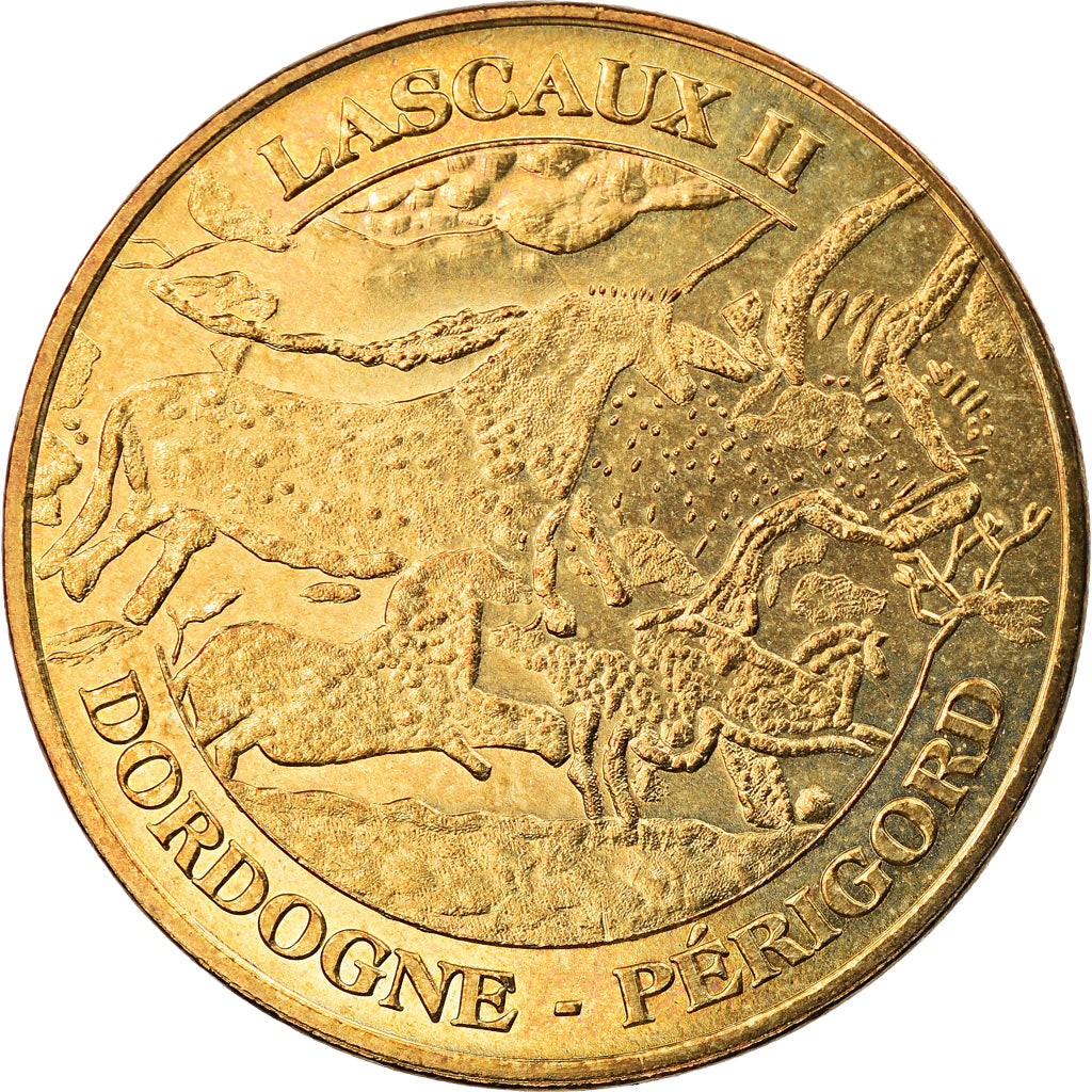 Francja, Token, Żeton turystyczny, MONTIGNAC - Lascaux II - n°2, Sztuka i