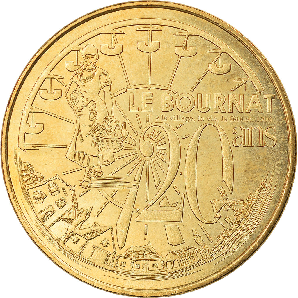 France, Jeton, Jeton Touristique, Le Bugue - Village du Bournat - 20 ans, Arts &