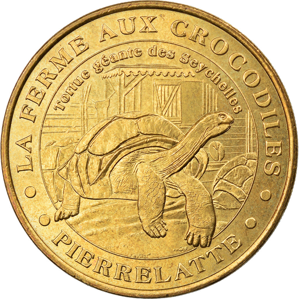 Francia, Token, Jetón turístico, Pierrelatte - Ferme aux crocodiles n° 3