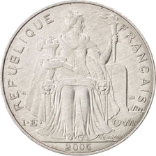NEW CALEDONIA, 5 Francs, 2006, Paris, KM #16, EF(40-45), Aluminum, 31, 3.81