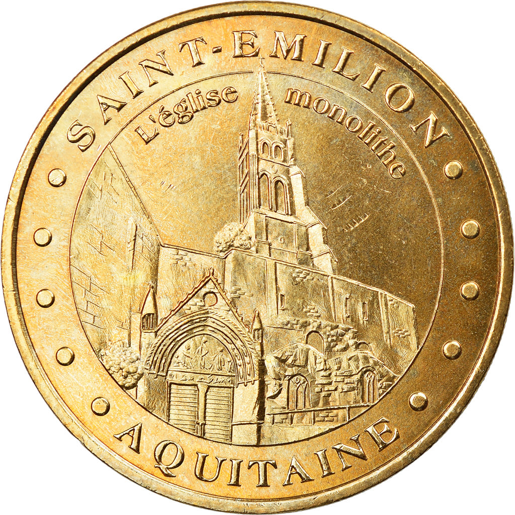 França, Token, Token turístico, 33/ Saint-Emilion - Eglise, Artes e Cultura