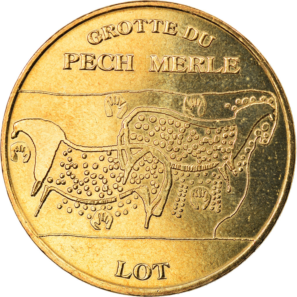 Francia, Token, Jetón turístico, Cabrerets - Grotte du Pech Merle, Arts &
