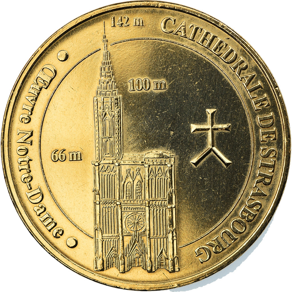 Francia, Token, Jetón turístico, Strasbourg - Cathédrale n° 2, Arts &