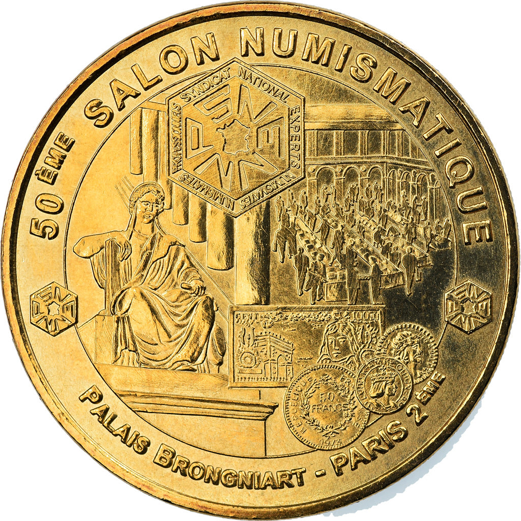 Francia, Token, Jetón turístico, Palais Brongniart - 50ème salon
