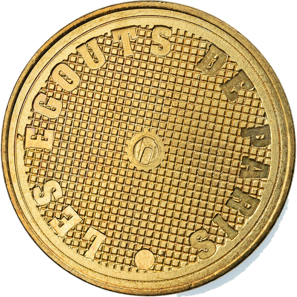 France, Token, Touristic token, Paris - Les égouts n°3, Arts & Culture, 2009
