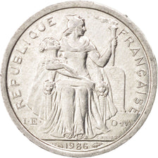 Monnaie, French Polynesia, Franc, 1986, TTB+, Aluminium, KM:11, Lecompte:14