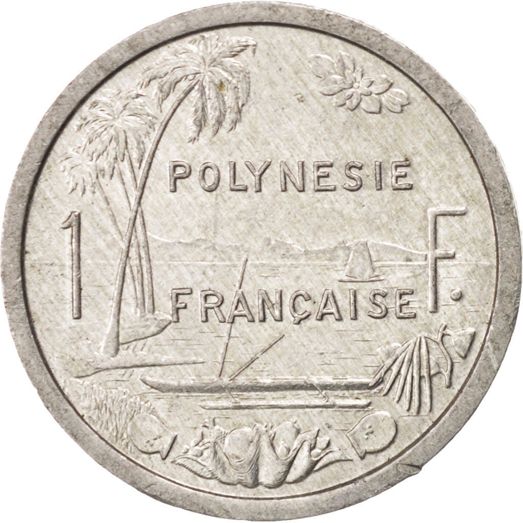 Coin, French Polynesia, Franc, 1986, AU(50-53), Aluminum, KM:11, Lecompte:14