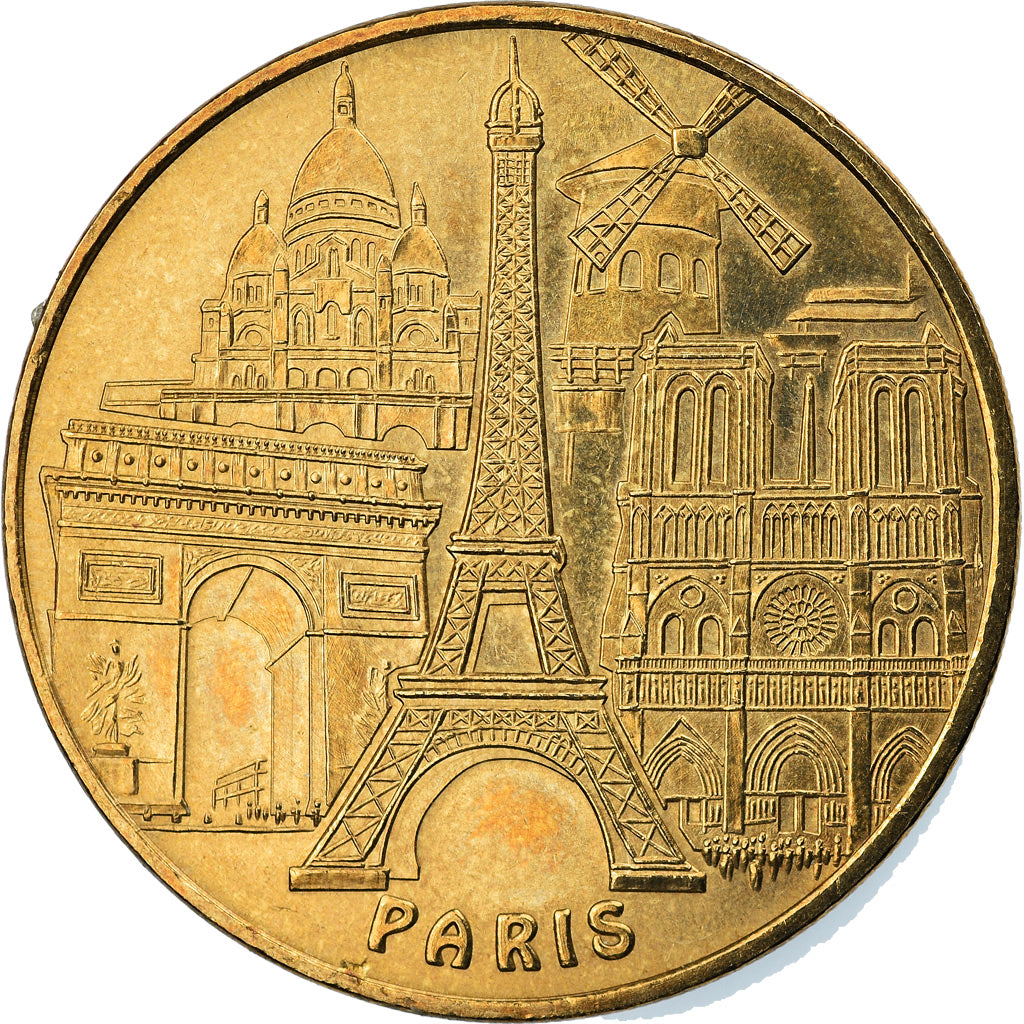 France, Jeton, Jeton Touristique, Paris - Tour Eiffel n° 3 - les 5 monuments