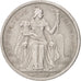 FRENCH POLYNESIA, 2 Francs, 1977, Paris, KM #10, EF(40-45), Aluminum, 27,...
