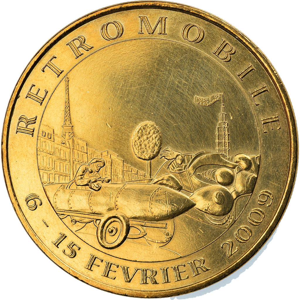 Francia, Token, Jetón turístico, Paris - Salon Retromobile, Arts & Culture