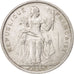Coin, French Polynesia, 5 Francs, 1965, EF(40-45), Aluminum, KM:4, Lecompte:47